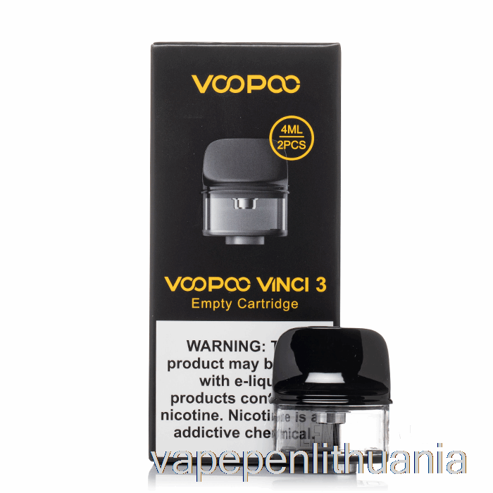 Voopoo Vinci 3 Pakaitiniai Ankštys 4ml Pakartotinai Užpildomos Ankštys Vape Skystis